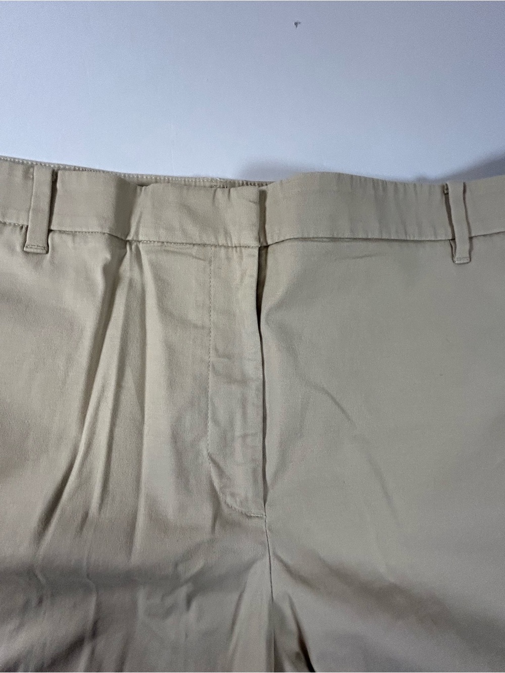 Ann Taylor Khaki Tailored Bermuda Shorts - Picture 2 of 8